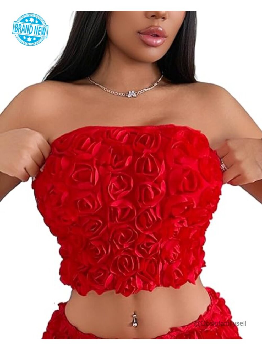 Tube Top - Stretchy Bandeau Crop Tank Top with Light Padding